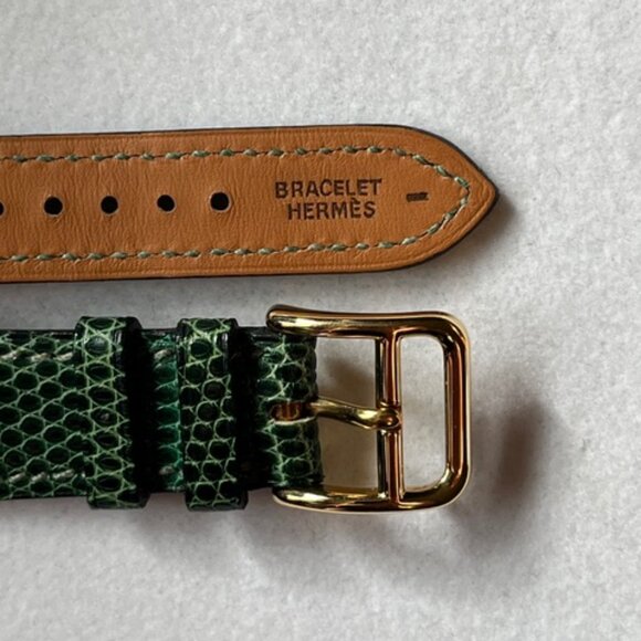 Green Hermes Medor Watch band - Picture 5 of 5